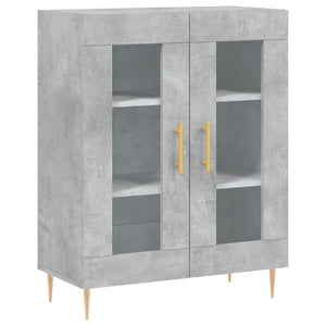 Credenza Grigio Cemento 69,5x34x180 cm in Legno Multistrato 3198269