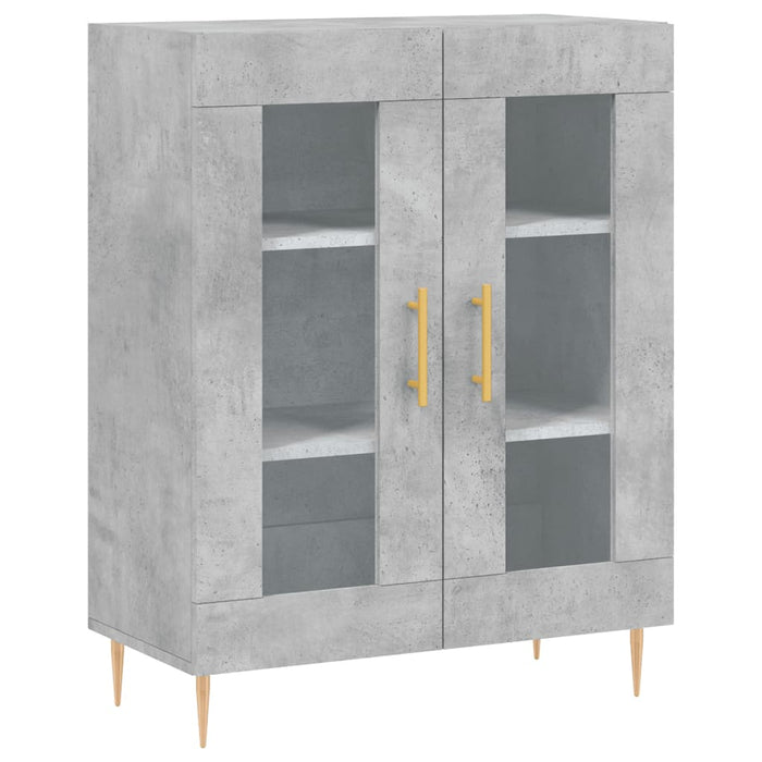 Credenza Grigio Cemento 69,5x34x180 cm in Legno Multistrato 3198269