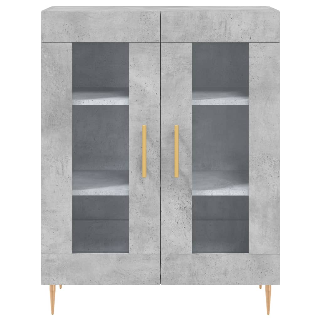 Credenza Grigio Cemento 69,5x34x180 cm in Legno Multistrato 3198269