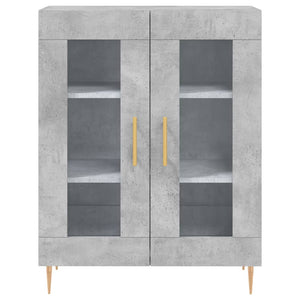Credenza Grigio Cemento 69,5x34x180 cm in Legno Multistrato 3198269