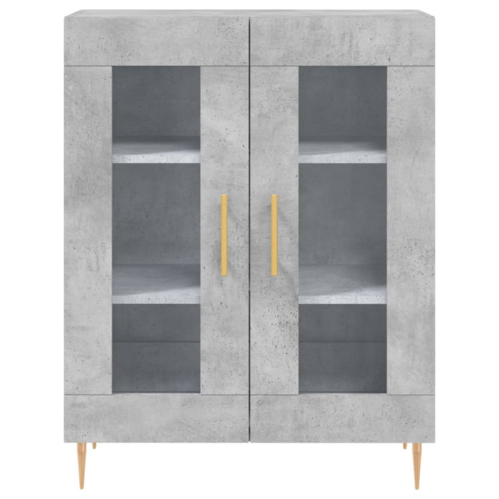 Credenza Grigio Cemento 69,5x34x180 cm in Legno Multistrato 3198269