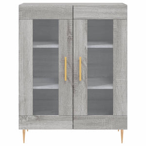 Credenza Grigio Sonoma 69,5x34x180 cm in Legno Multistrato 3198271