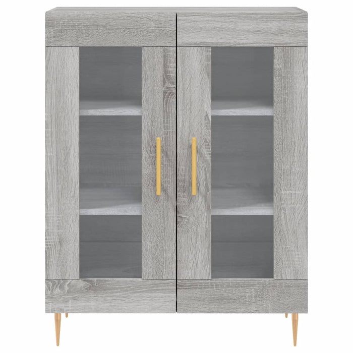 Credenza Grigio Sonoma 69,5x34x180 cm in Legno Multistrato 3198271