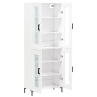 Credenza Bianca 69,5x34x180 cm in Legno Multistrato 3198273