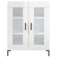 Credenza Bianco Lucido 69,5x34x180 cm in Legno Multistrato 3198275