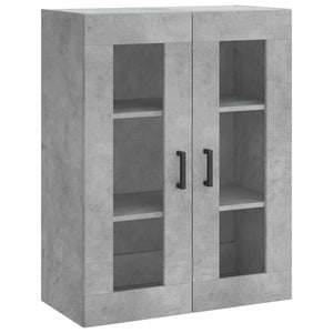 Credenza Grigio Cemento 69,5x34x180 cm in Legno Multistrato 3198277