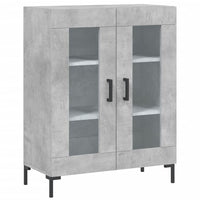 Credenza Grigio Cemento 69,5x34x180 cm in Legno Multistrato 3198277