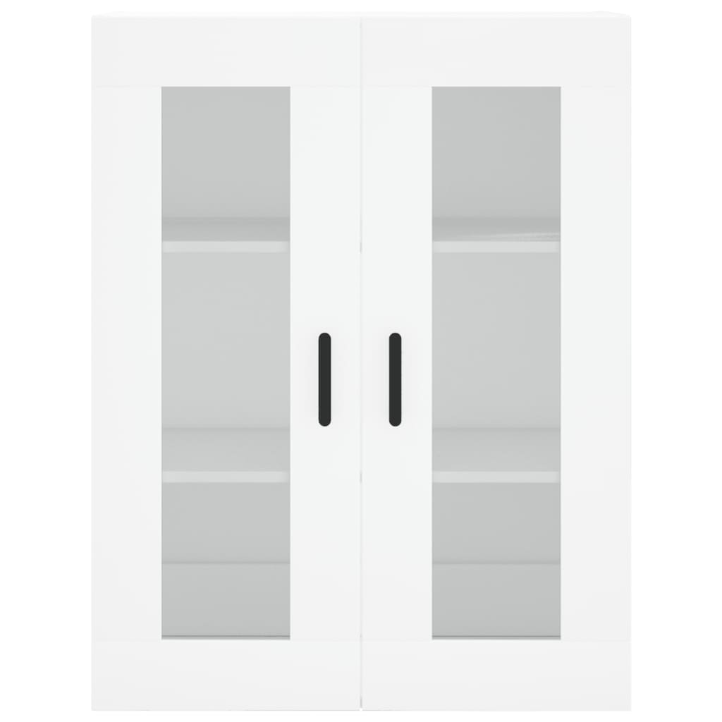 Credenza-Buffet-Armadio da cucina Bianca 69,5x34x180 cm in Legno Multistrato 811065