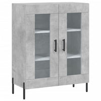 Credenza cassettiera mobile contenitore organizer cucina soggiorno salotto alto 695 x 34 x 180 cm legno ingegnerizzato grigio 02_0034697