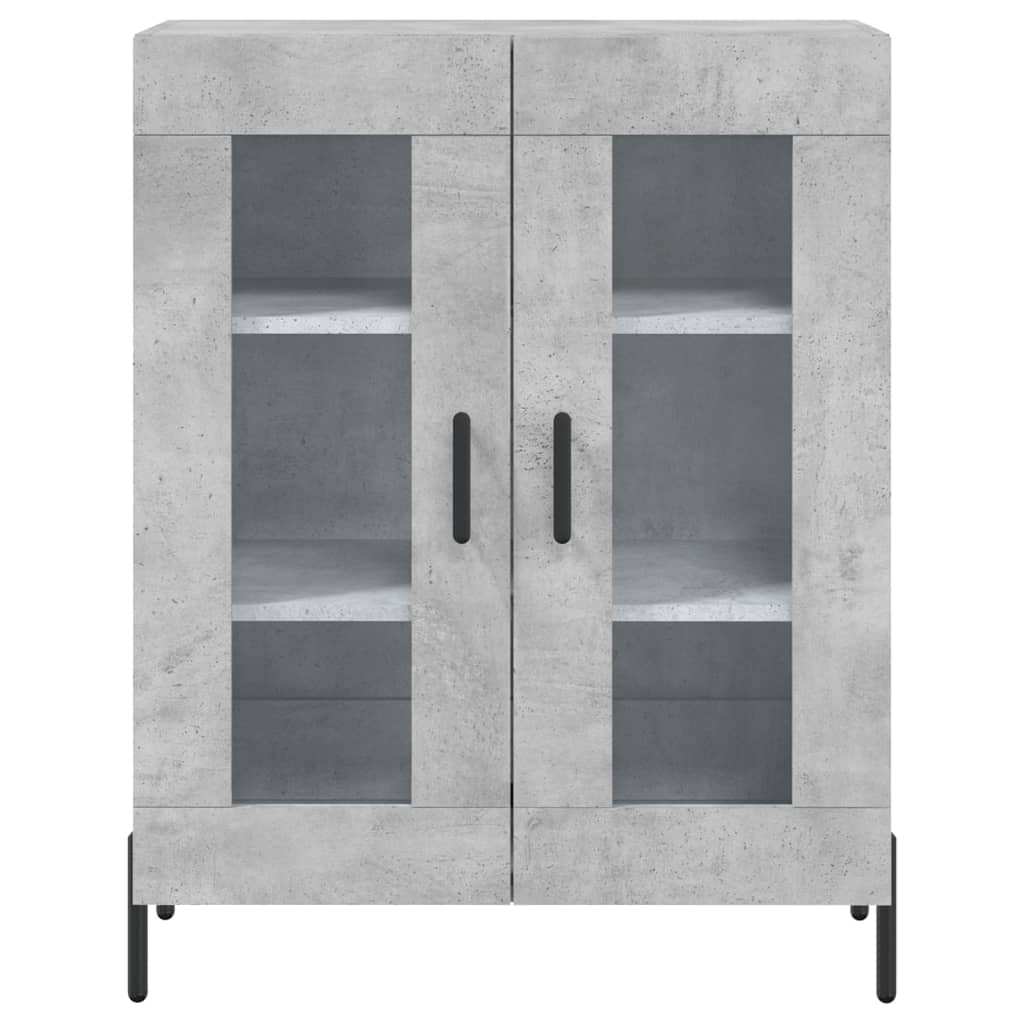 Credenza cassettiera mobile contenitore organizer cucina soggiorno salotto alto 695 x 34 x 180 cm legno ingegnerizzato grigio 02_0034697