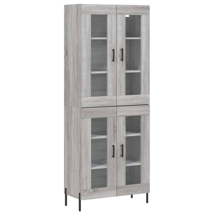 Credenza Grigio Sonoma 69,5x34x180 cm in Legno Multistrato 3198287