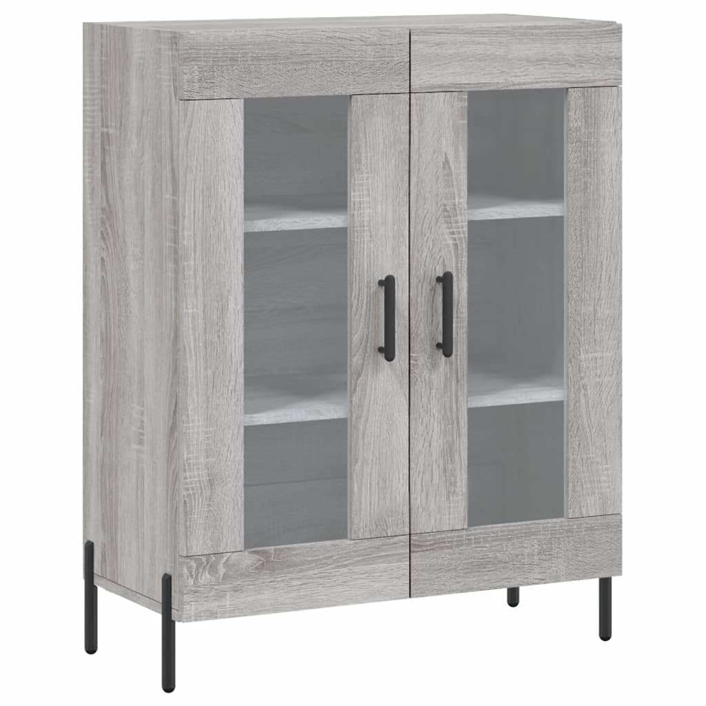 Credenza Grigio Sonoma 69,5x34x180 cm in Legno Multistrato 3198287