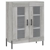 Credenza Grigio Sonoma 69,5x34x180 cm in Legno Multistrato 3198287