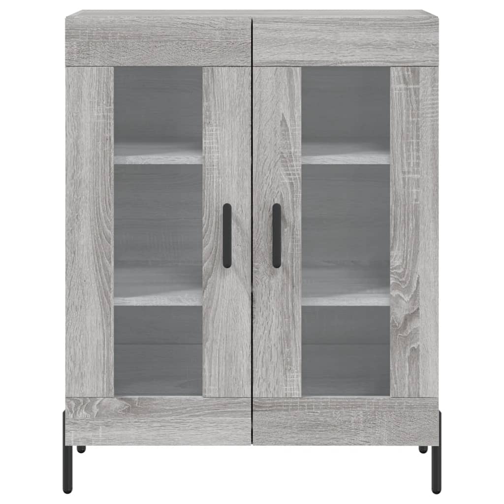 Credenza Grigio Sonoma 69,5x34x180 cm in Legno Multistrato 3198287