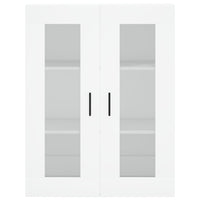 Credenza-Buffet-Armadio da cucina Bianca 69,5x34x180 cm in Legno Multistrato 293201