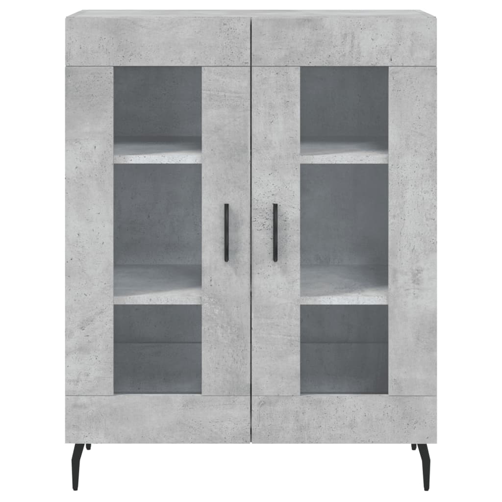 Credenza Grigio Cemento 69,5x34x180 cm in Legno Multistrato 3198293