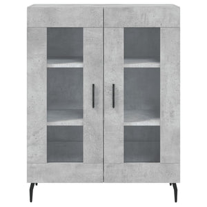 Credenza Grigio Cemento 69,5x34x180 cm in Legno Multistrato 3198293