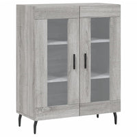 Credenza Grigio Sonoma 69,5x34x180 cm in Legno Multistrato 3198295