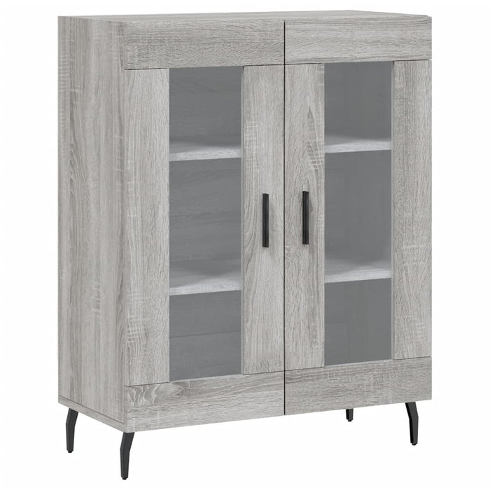 vidaXL Credenza Grigio Sonoma 69,5x34x180 cm in Legno Multistrato