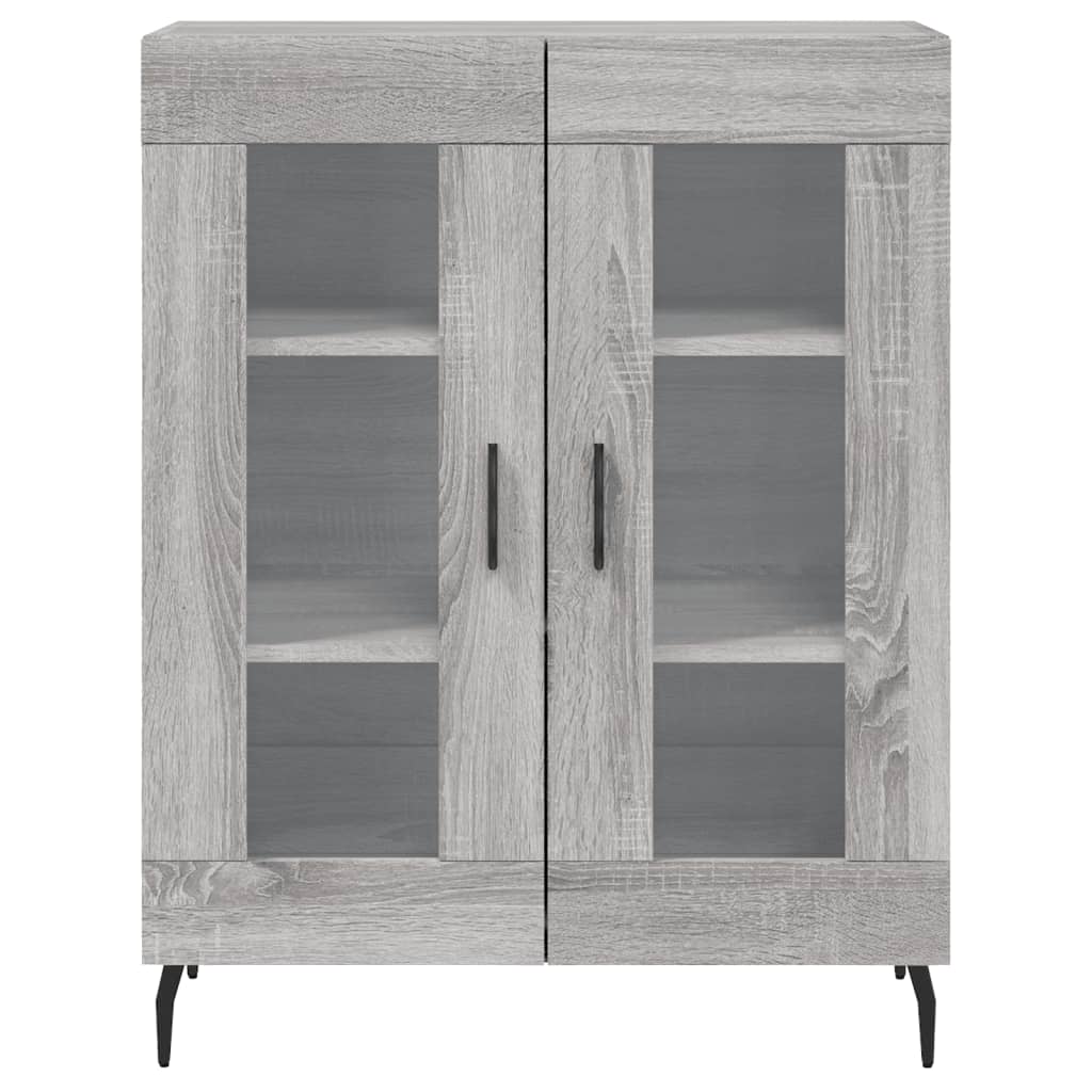 Credenza Grigio Sonoma 69,5x34x180 cm in Legno Multistrato 3198295