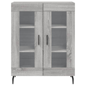 Credenza-Buffet-Armadio da cucina Grigio Sonoma 69,5x34x180 cm in Legno Multistrato 978953