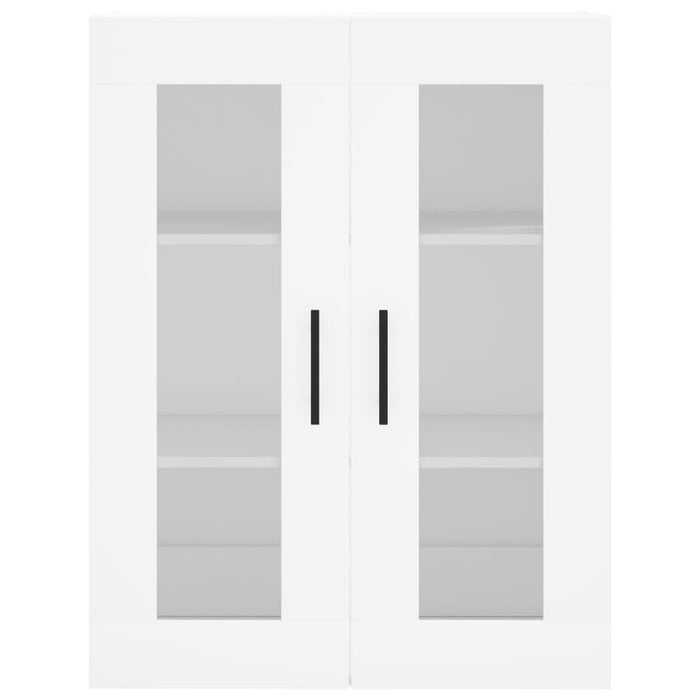 Credenza Bianca 69,5x34x180 cm in Legno Multistrato