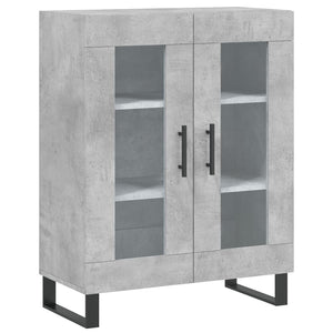Credenza Grigio Cemento 69,5x34x180 cm in Legno Multistrato 3198301