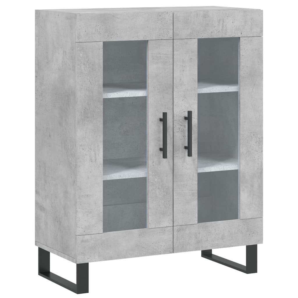 Credenza Grigio Cemento 69,5x34x180 cm in Legno Multistrato 3198301