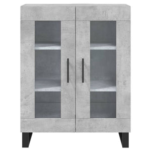 Credenza Grigio Cemento 69,5x34x180 cm in Legno Multistrato 3198301
