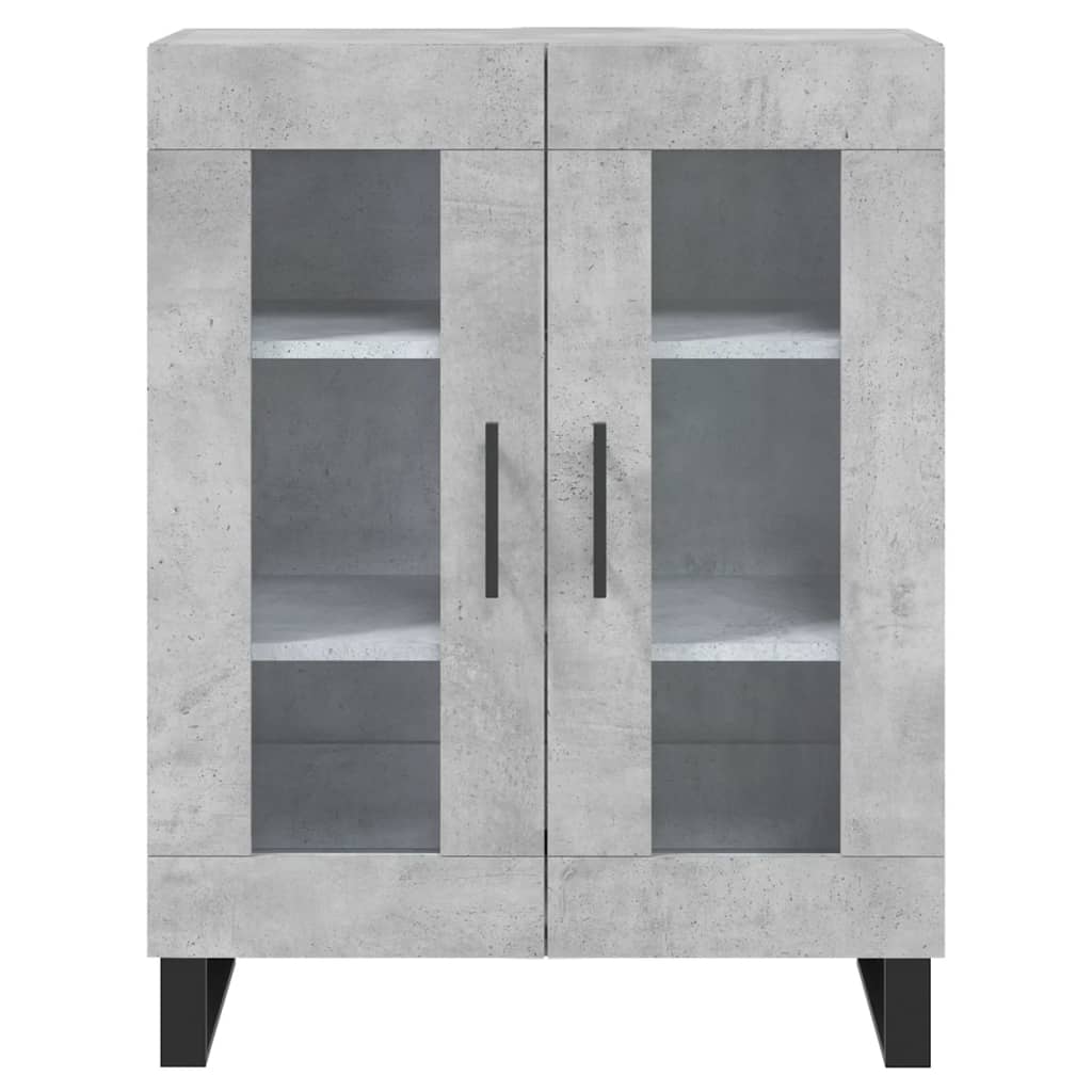 Credenza Grigio Cemento 69,5x34x180 cm in Legno Multistrato 3198301