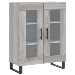 Credenza Grigio Sonoma 69,5x34x180 cm in Legno Multistrato 3198303