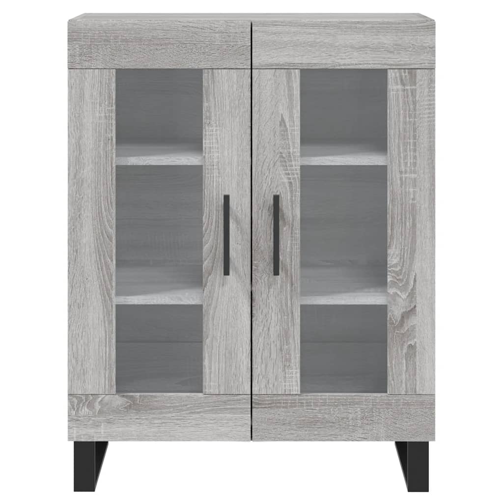 Credenza Grigio Sonoma 69,5x34x180 cm in Legno Multistrato 3198303