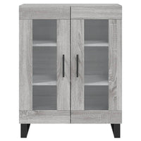 Credenza Grigio Sonoma 69,5x34x180 cm in Legno Multistrato 3198303