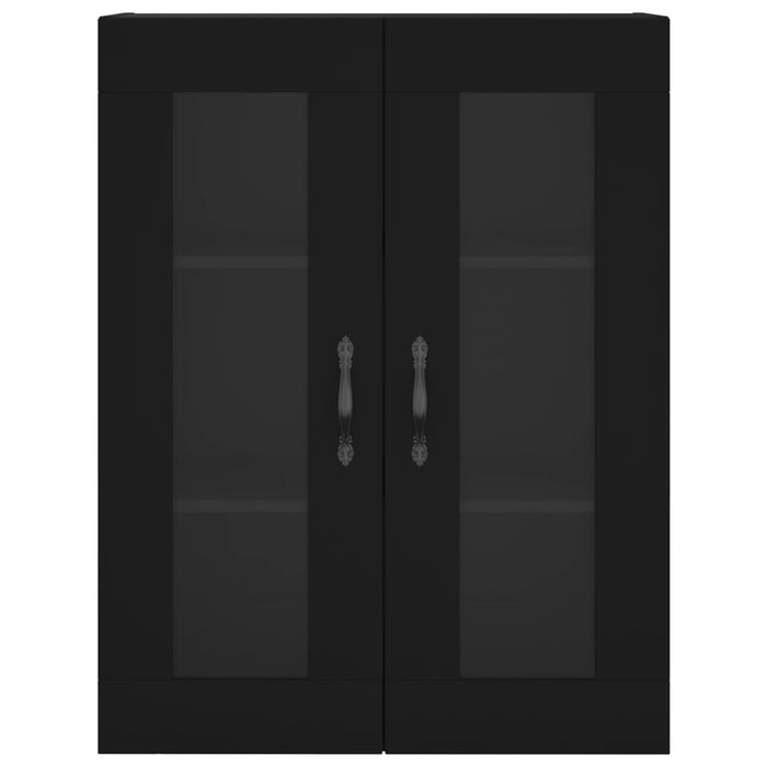 Credenza Nera 69,5x34x180 cm in Legno Multistrato 3198306