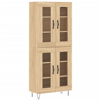 vidaXL Credenza Rovere Sonoma 69,5x34x180 cm in Legno Multistrato