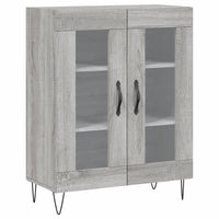 vidaXL Credenza Grigio Sonoma 69,5x34x180 cm in Legno Multistrato