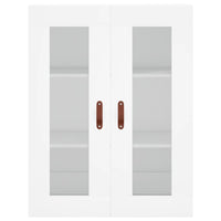 Credenza Bianca 69,5x34x180 cm in Legno Multistrato 3198313