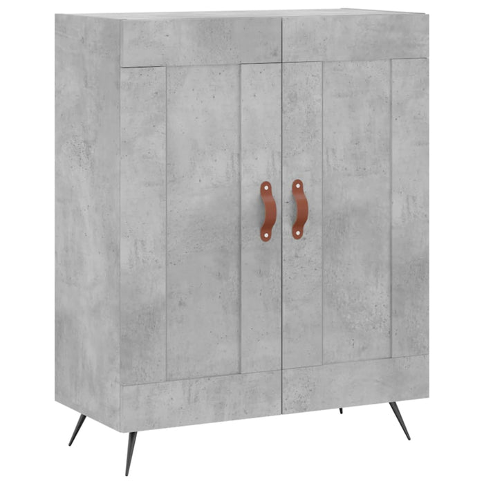 Credenza Grigio Cemento 69,5x34x180 cm in Legno Multistrato 3198317