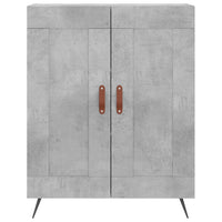 Credenza Grigio Cemento 69,5x34x180 cm in Legno Multistrato 3198317