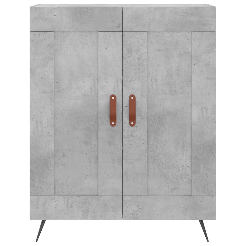 Credenza Grigio Cemento 69,5x34x180 cm in Legno Multistrato 3198317