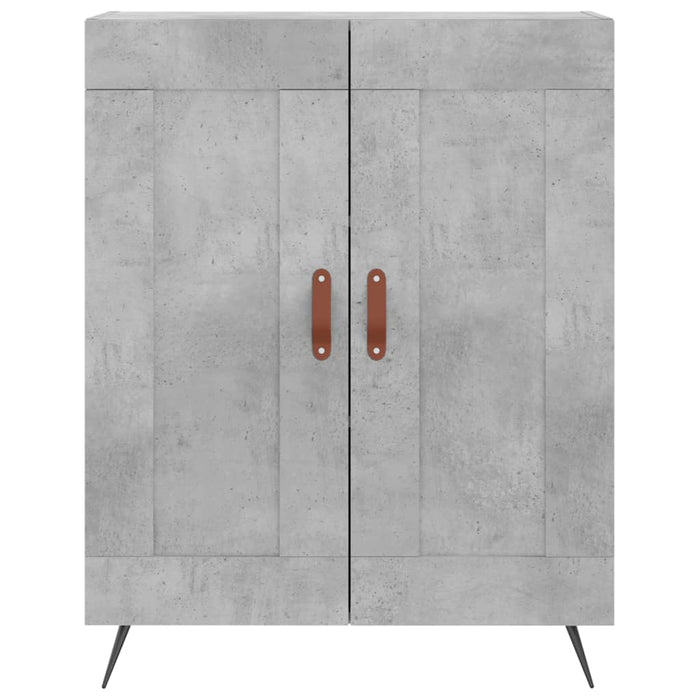 Credenza Grigio Cemento 69,5x34x180 cm in Legno Multistrato 3198317