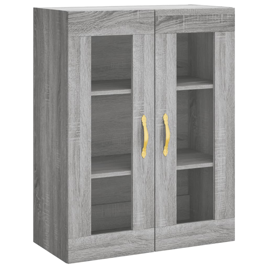 Credenza cassettiera mobile contenitore organizer cucina soggiorno salotto alto sonoma 695 x 34 x 180 cm legno ingegnerizzato grigio 02_0035495