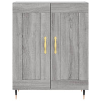 vidaXL Credenza Grigio Sonoma 69,5x34x180 cm in Legno Multistrato