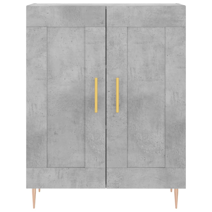 Credenza Grigio Cemento 69,5x34x180 cm in Legno Multistrato 3198333