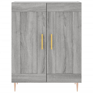 vidaXL Credenza Grigio Sonoma 69,5x34x180 cm in Legno Multistrato