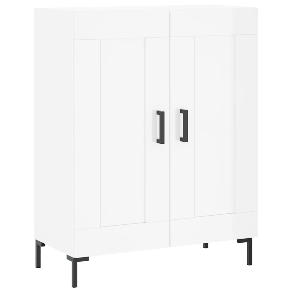 Credenza Bianco Lucido 69,5x34x180 cm in Legno Multistrato 3198339