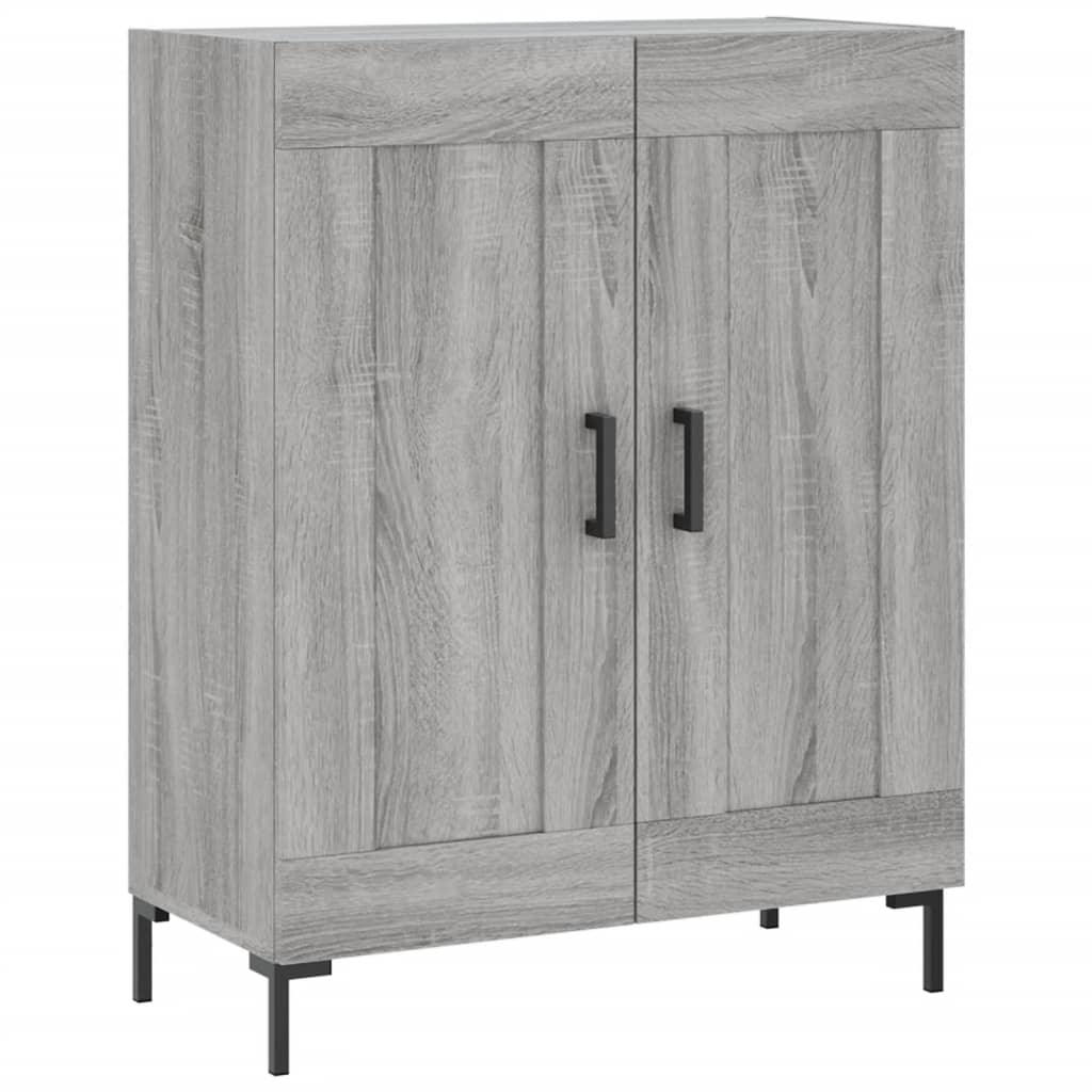 vidaXL Credenza Grigio Sonoma 69,5x34x180 cm in Legno Multistrato