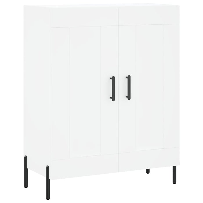 Credenza-Buffet-Armadio da cucina Bianca 69,5x34x180 cm in Legno Multistrato 670833