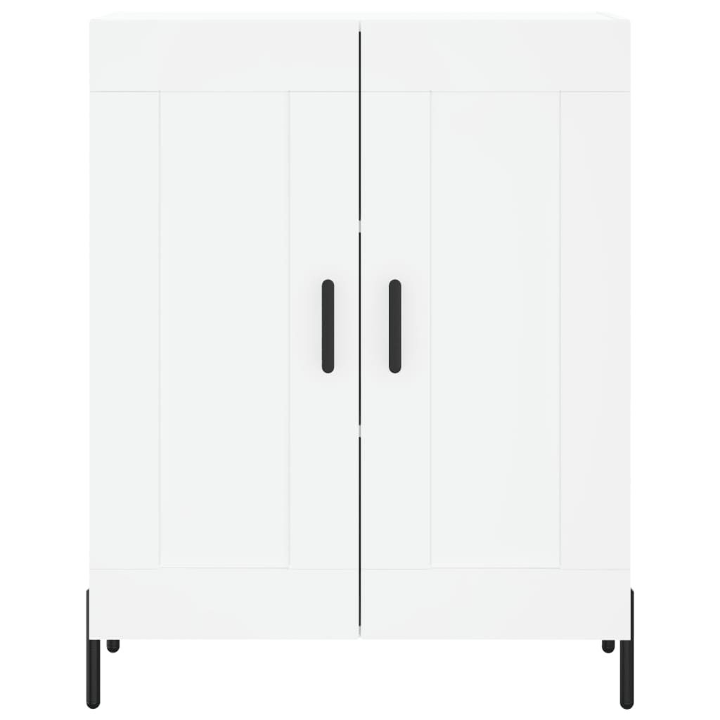Credenza-Buffet-Armadio da cucina Bianca 69,5x34x180 cm in Legno Multistrato 670833
