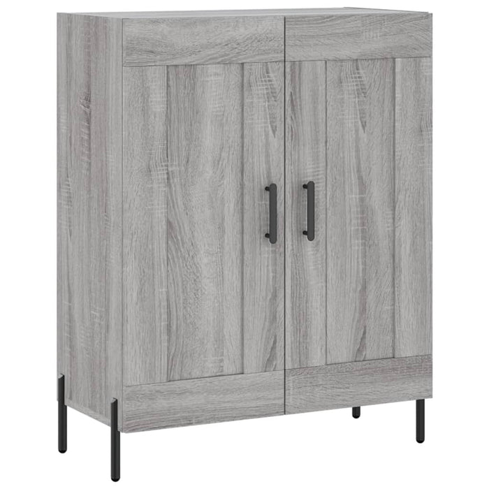 vidaXL Credenza Grigio Sonoma 69,5x34x180 cm in Legno Multistrato